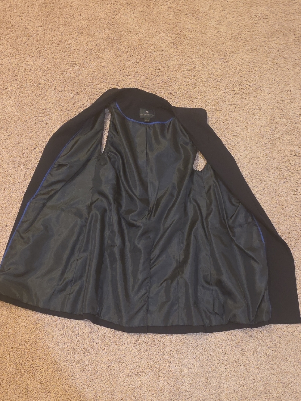 Worthington Black Sleeveless Tailored Vest with Zip Pockets - Picture 9 of 13